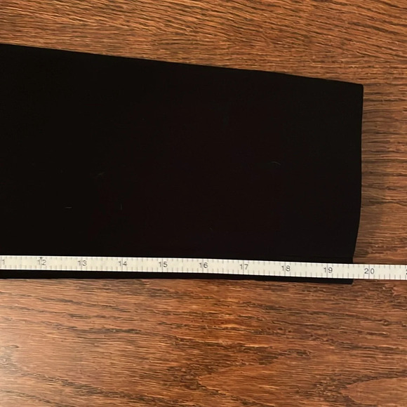 LOUBEN 🇨🇦 vintage long Blazer women’s 12 TALL black on black delicate stripes - Picture 9 of 9